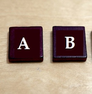 A and B Letters